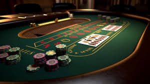 Live Baccarat Table ကစားနေသည့် ခေတ်မီ Online Casino မြင်ကွင်း